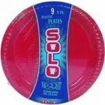 Red Solo Plates