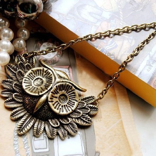 Vintage Owl Necklace