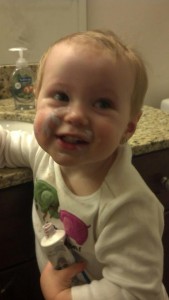 Lexie Brushing her teeth
