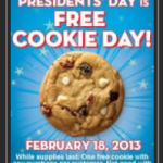 FREE Subway Cookie