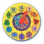 Melissa & Doug Wooden Shape Sorting Clock