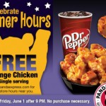 FREE Orange Chicken At Panda Express