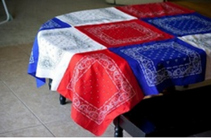simple holiday table cloth