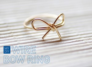 DIY Wire Bow Ring
