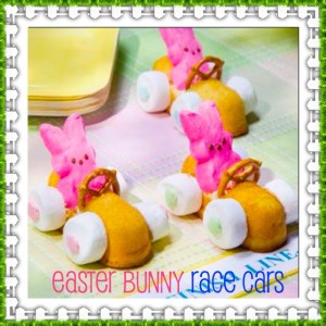 Easter Bunny Race Cars