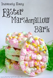 Easy Easter Marshmallow Bark