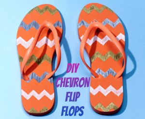 DIY Chevron Flip Flops