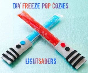 DIY Frozen Pops Cozies Lightsabers